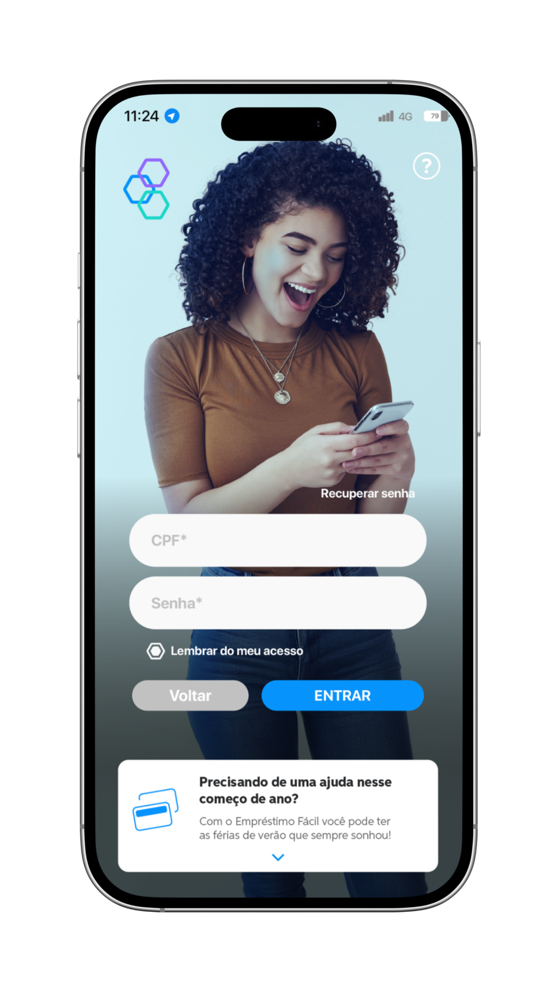 Mockup do Aplicativo da Fundação